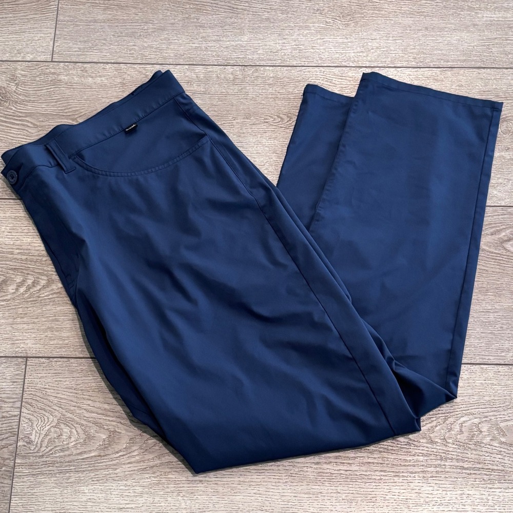 Travis Mathew Golf Pants Mens‎ 42 Navy Blue Stretch Performance Preppy Casual